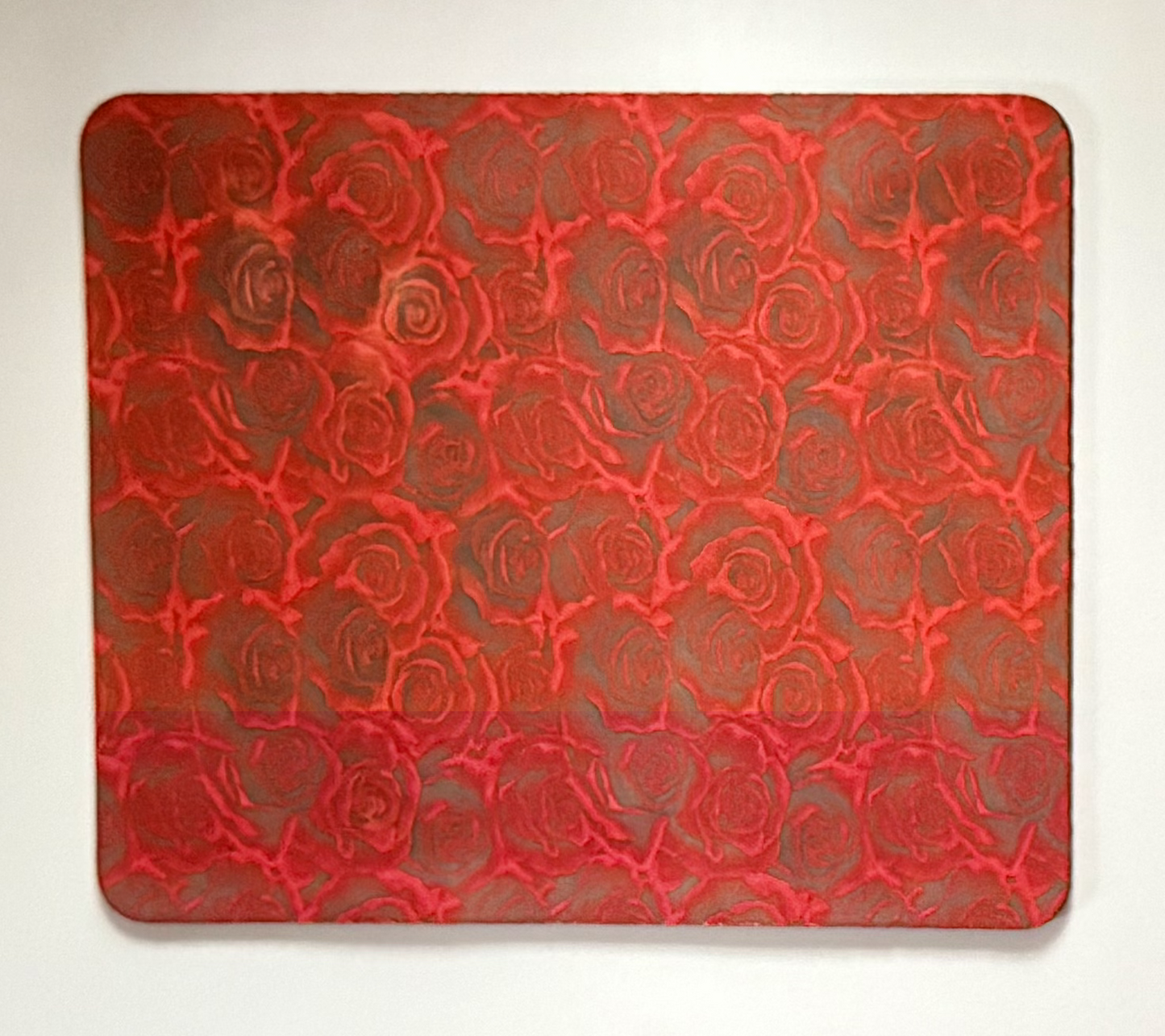 Bright Red Roses Mouse Pad