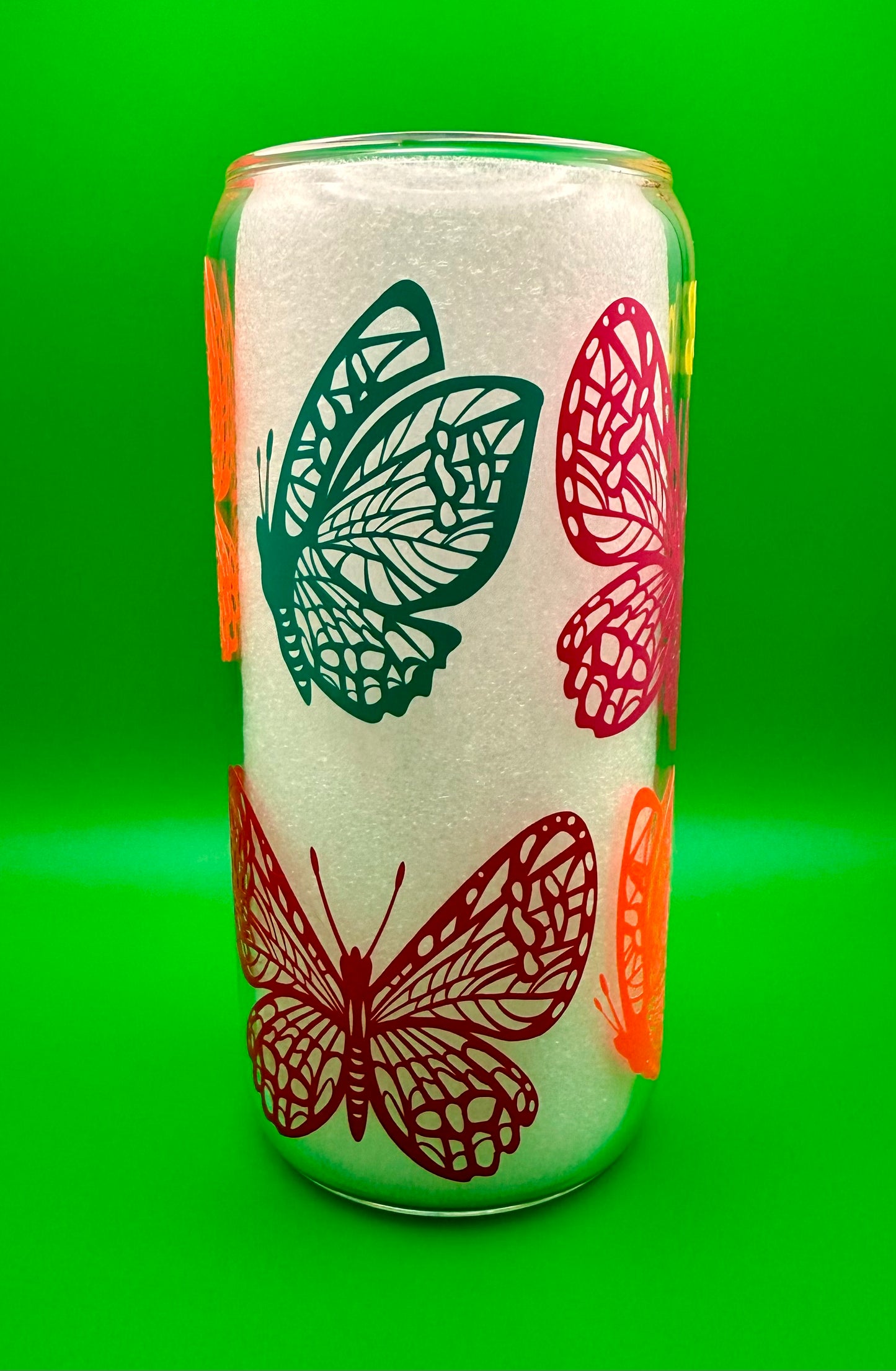 “Spread Your Wings” Glass Can – 20 oz