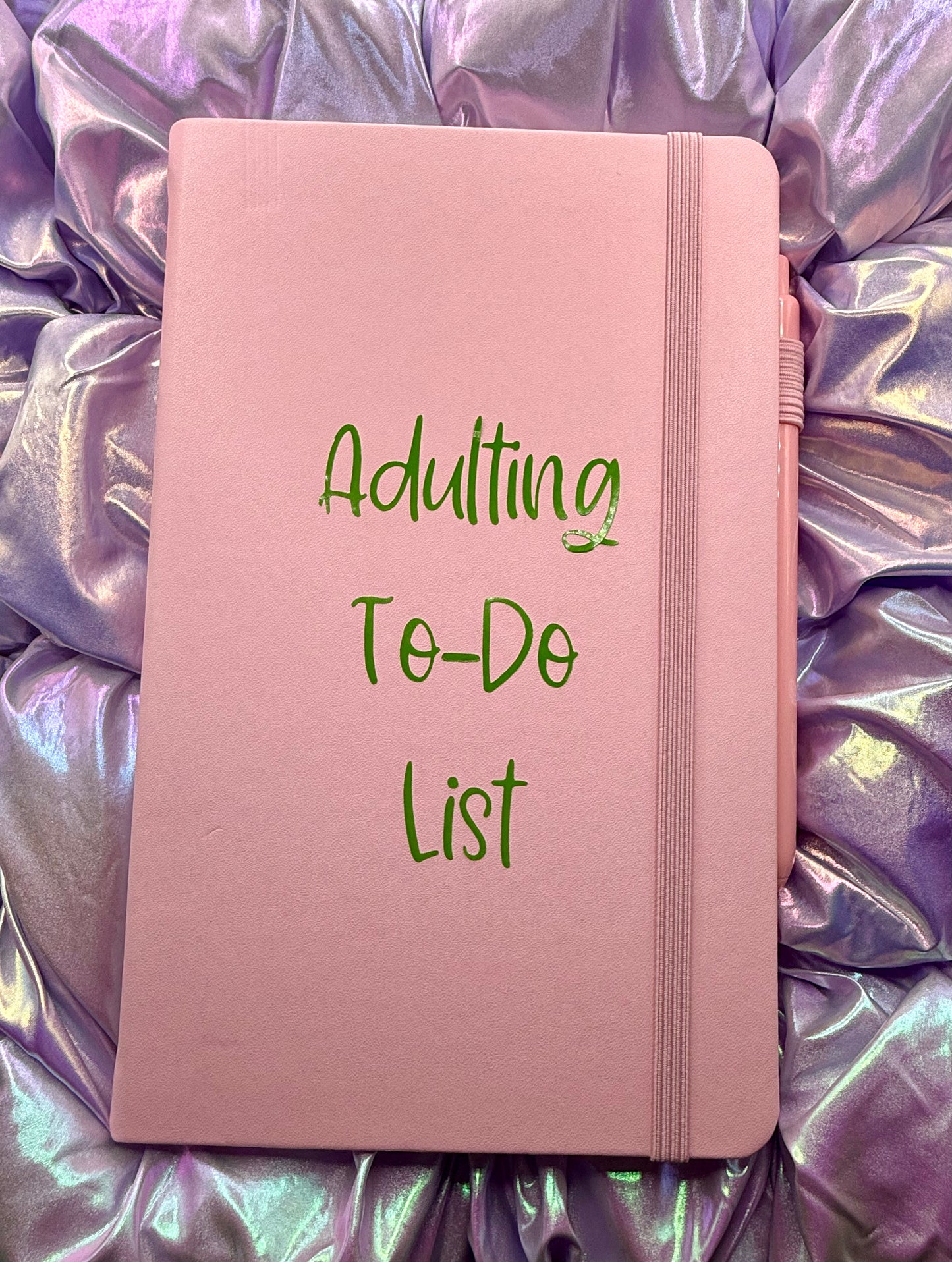 “Adulting To-Do List” Hardcover Journal with Pen – 5.1" x 8.3" | College-Ruled