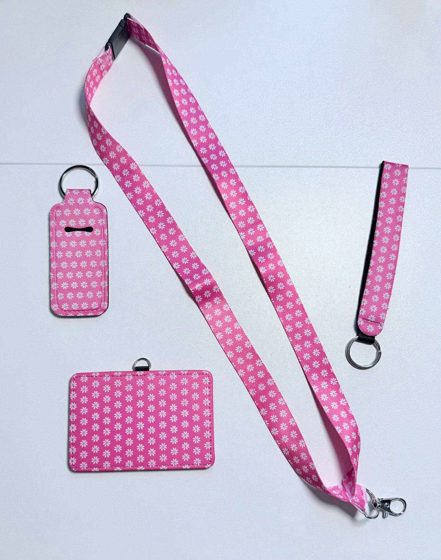 Pink Floral Print Accessories
