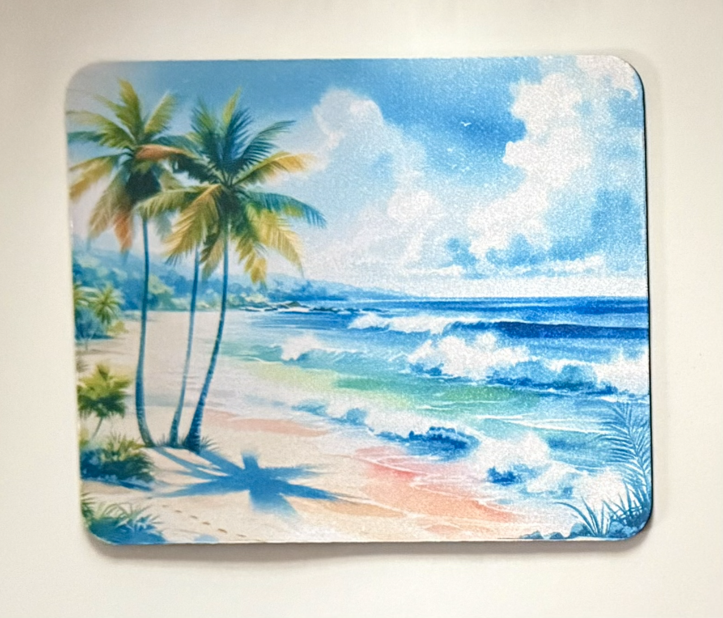 Palm Trees | Ocean Waves Mouse Pad