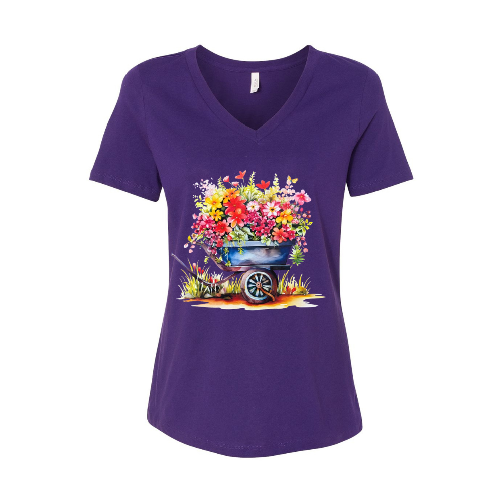 Flower-Filled Wheelbarrow T-shirt