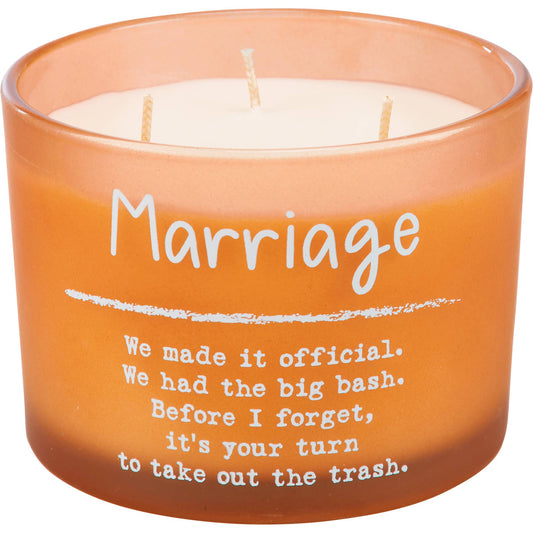 Marriage Poem Jar Candle