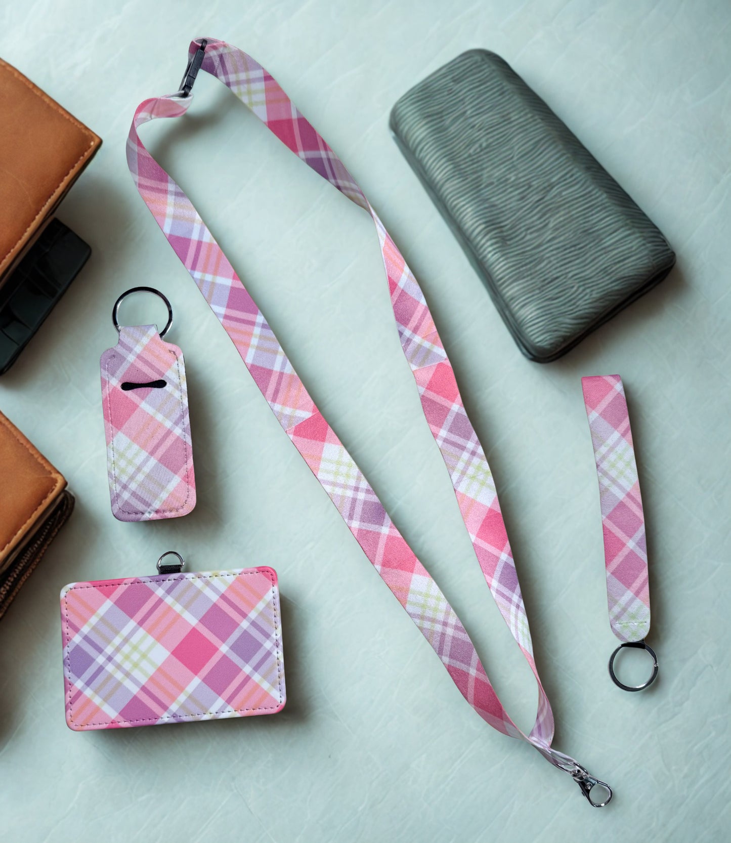 Pink/Purple Plaid Accessories