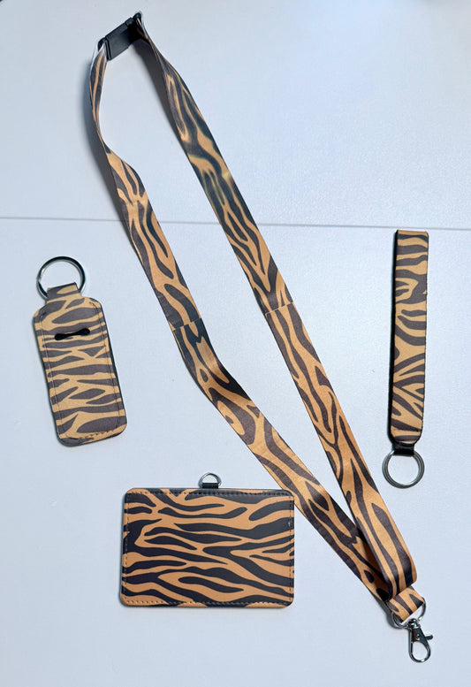 Brown Zebra Print Accessories