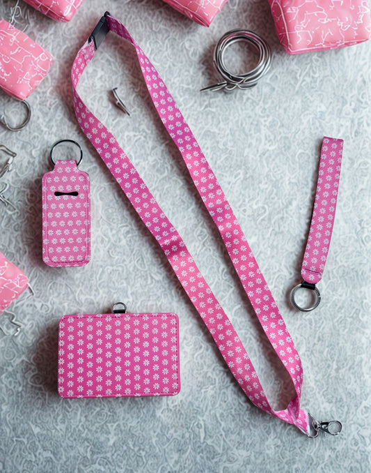 Pink Floral Print Accessories