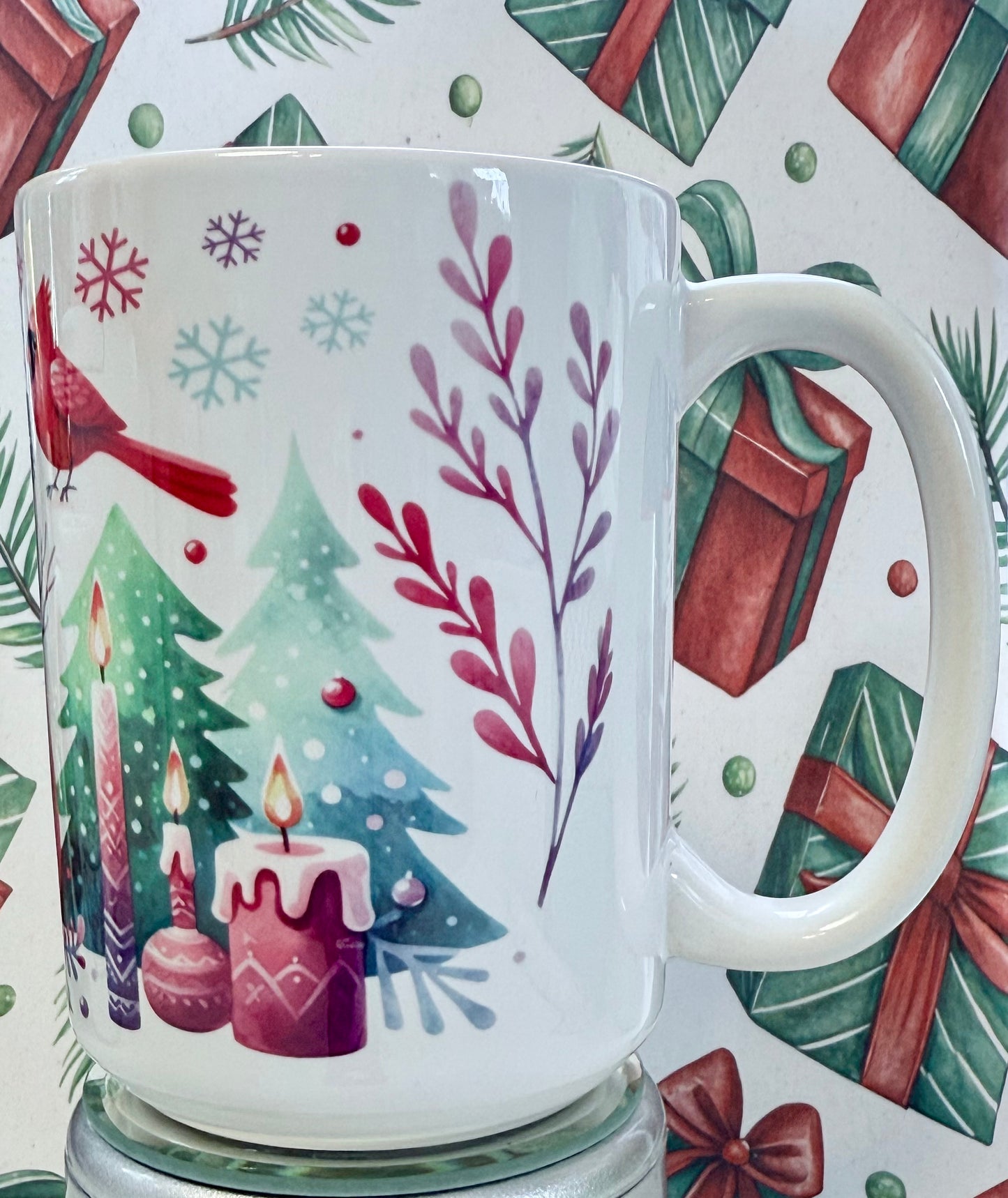 Purplely Snowman mug – 15 oz