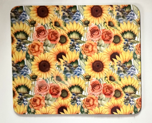 Sunflowers and Roses Mouse Pad