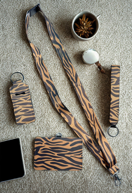 Brown Zebra Print Accessories